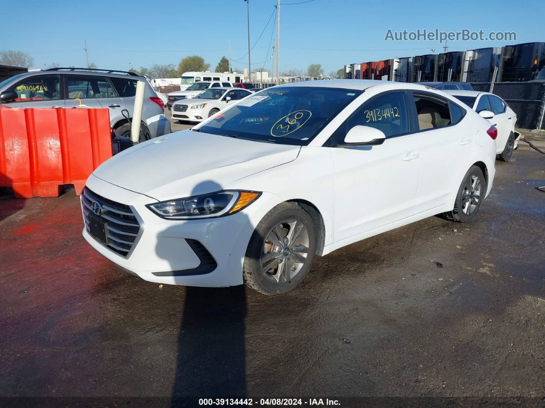 2018 Hyundai Elantra Sel White vin: 5NPD84LFXJH235284