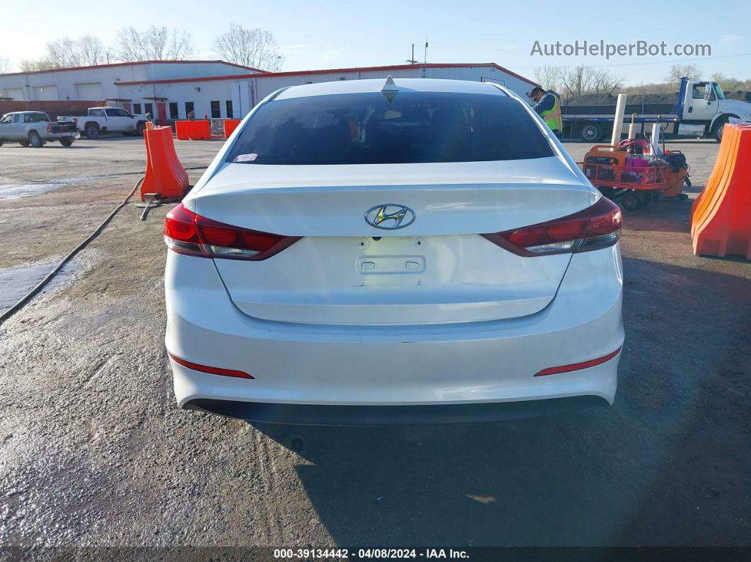 2018 Hyundai Elantra Sel White vin: 5NPD84LFXJH235284