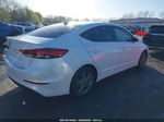 2018 Hyundai Elantra Sel White vin: 5NPD84LFXJH235284