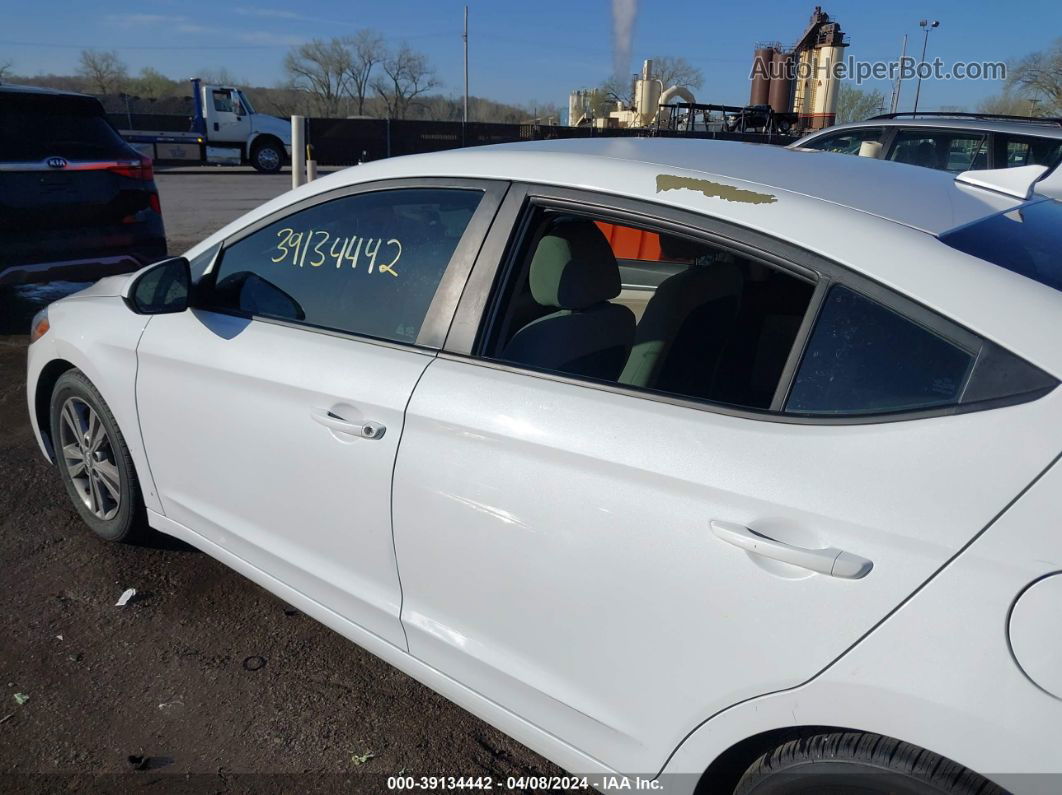 2018 Hyundai Elantra Sel White vin: 5NPD84LFXJH235284