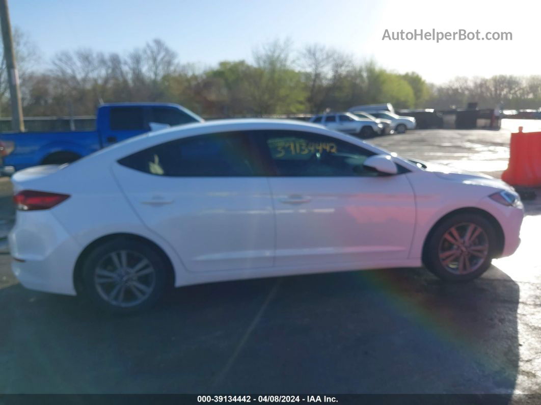 2018 Hyundai Elantra Sel White vin: 5NPD84LFXJH235284