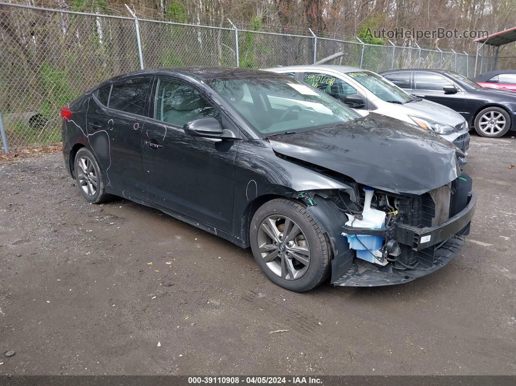 2018 Hyundai Elantra Sel Black vin: 5NPD84LFXJH237567