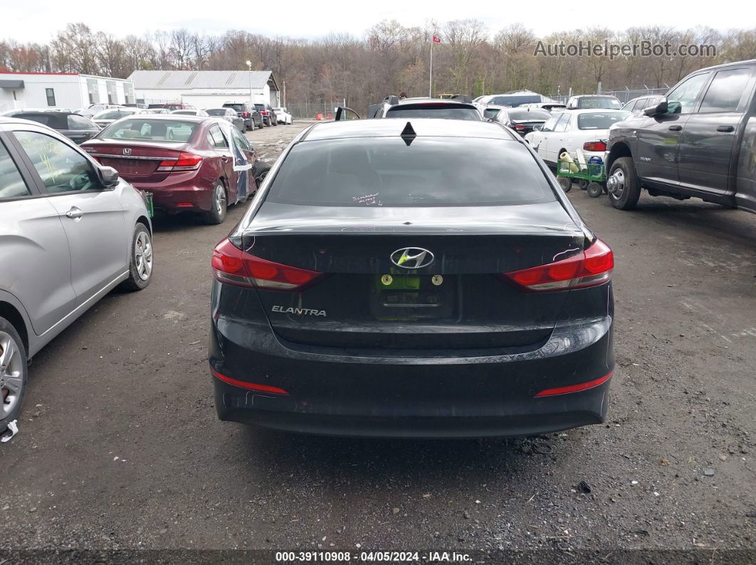 2018 Hyundai Elantra Sel Black vin: 5NPD84LFXJH237567