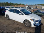 2018 Hyundai Elantra Sel White vin: 5NPD84LFXJH246656