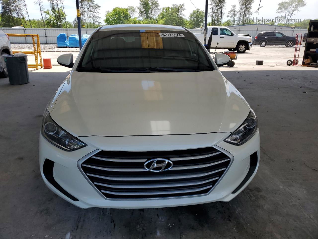 2018 Hyundai Elantra Sel White vin: 5NPD84LFXJH252246