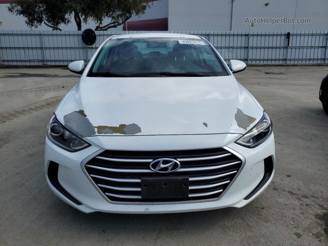 2018 Hyundai Elantra Sel White vin: 5NPD84LFXJH281794