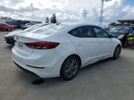 2018 Hyundai Elantra Sel White vin: 5NPD84LFXJH281794