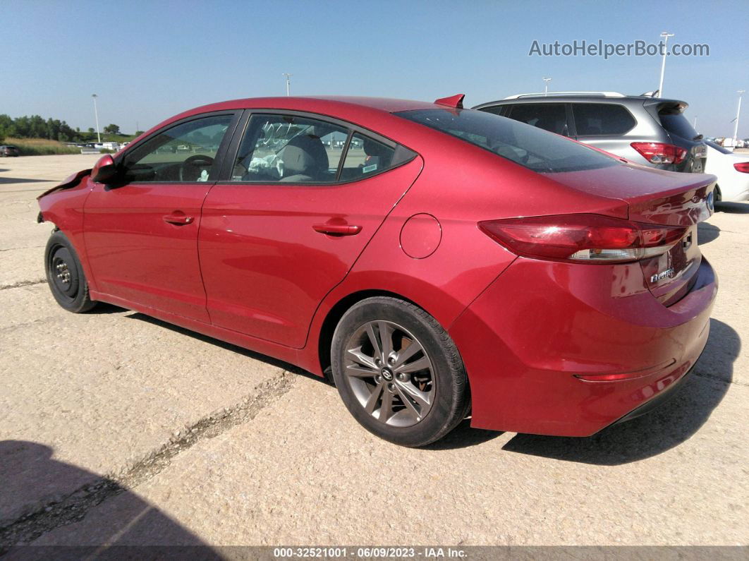 2018 Hyundai Elantra Sel Red vin: 5NPD84LFXJH321002