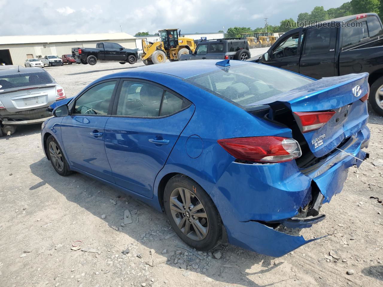 2018 Hyundai Elantra Sel Blue vin: 5NPD84LFXJH331111