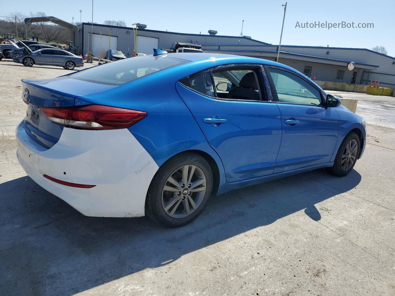 2018 Hyundai Elantra Sel Blue vin: 5NPD84LFXJH337779