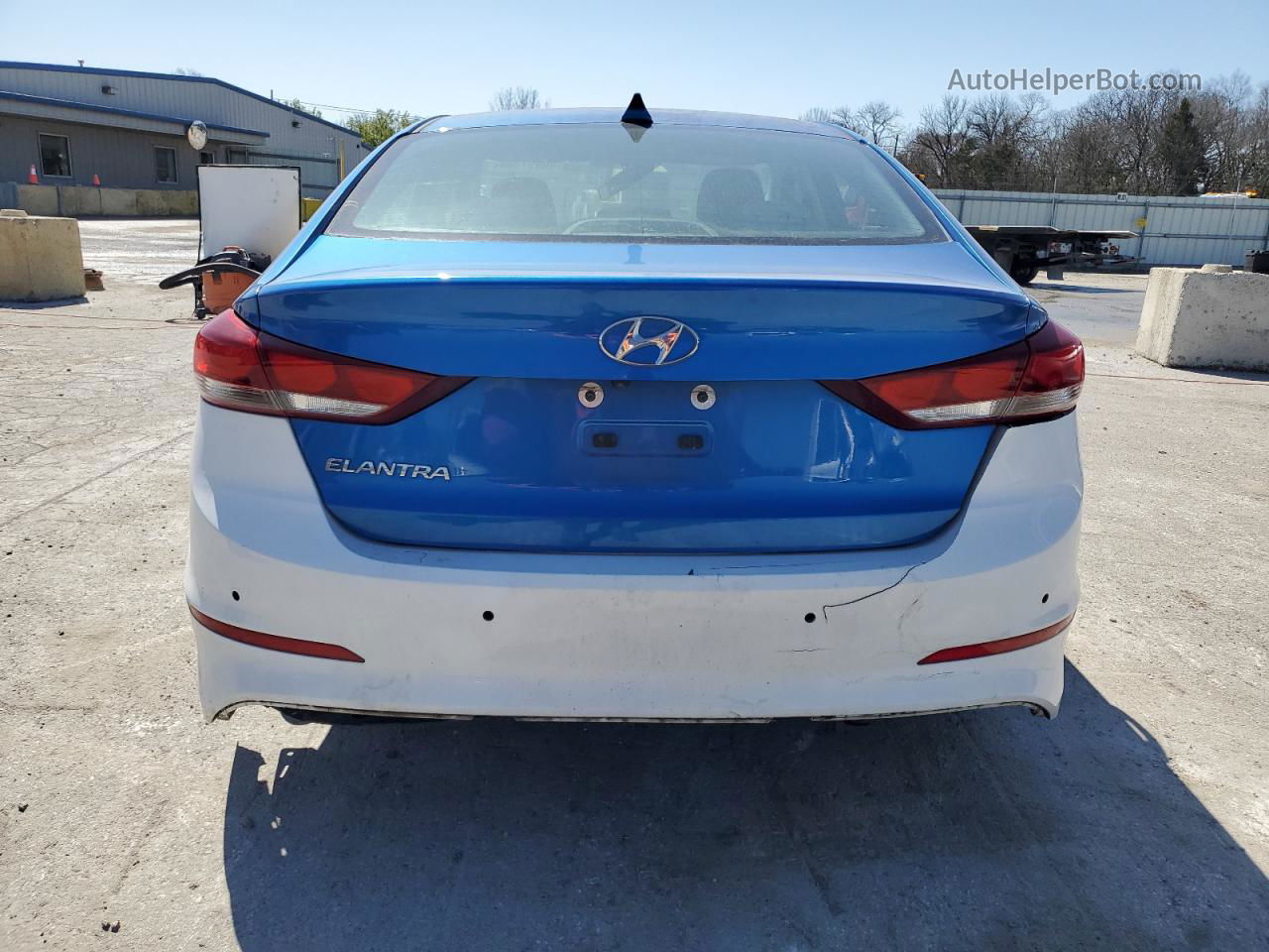 2018 Hyundai Elantra Sel Blue vin: 5NPD84LFXJH337779