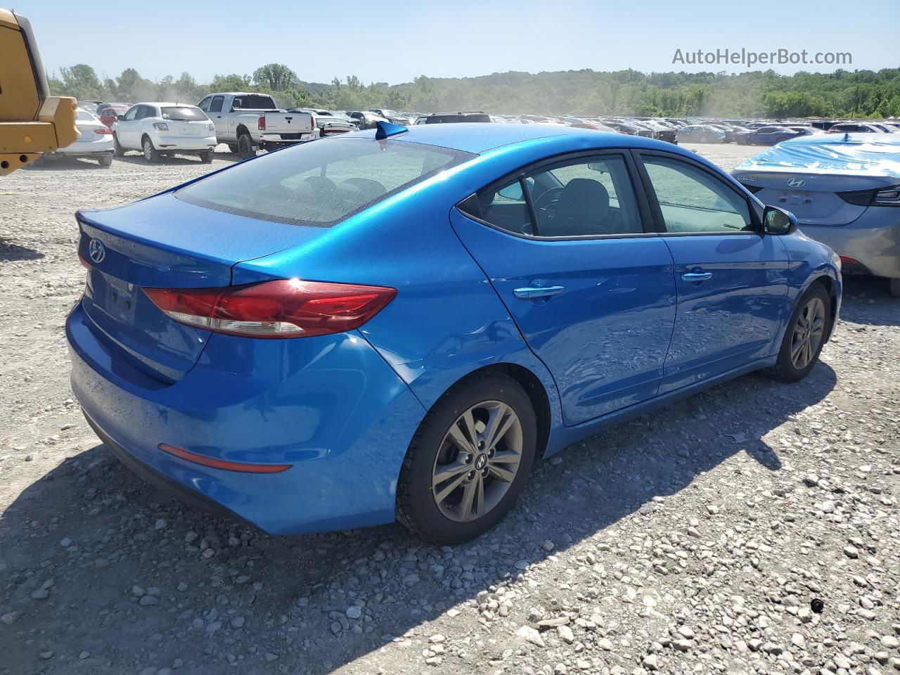 2018 Hyundai Elantra Sel Blue vin: 5NPD84LFXJH348393