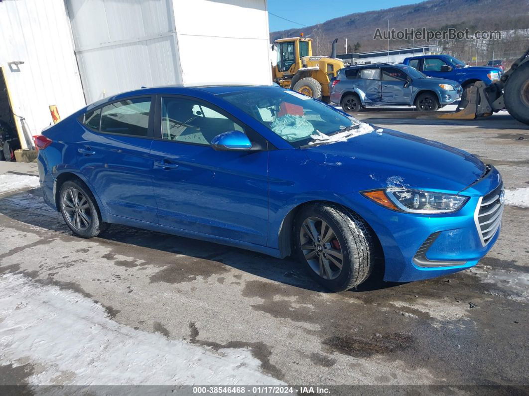 2018 Hyundai Elantra Sel Blue vin: 5NPD84LFXJH366781