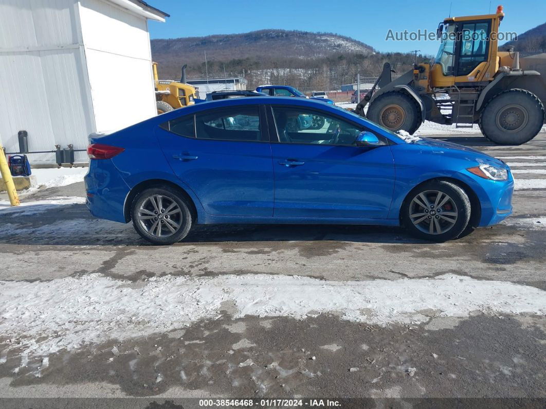 2018 Hyundai Elantra Sel Blue vin: 5NPD84LFXJH366781