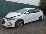 2018 Hyundai Elantra Sel White vin: 5NPD84LFXJH366926