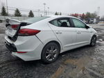 2018 Hyundai Elantra Sel White vin: 5NPD84LFXJH366926