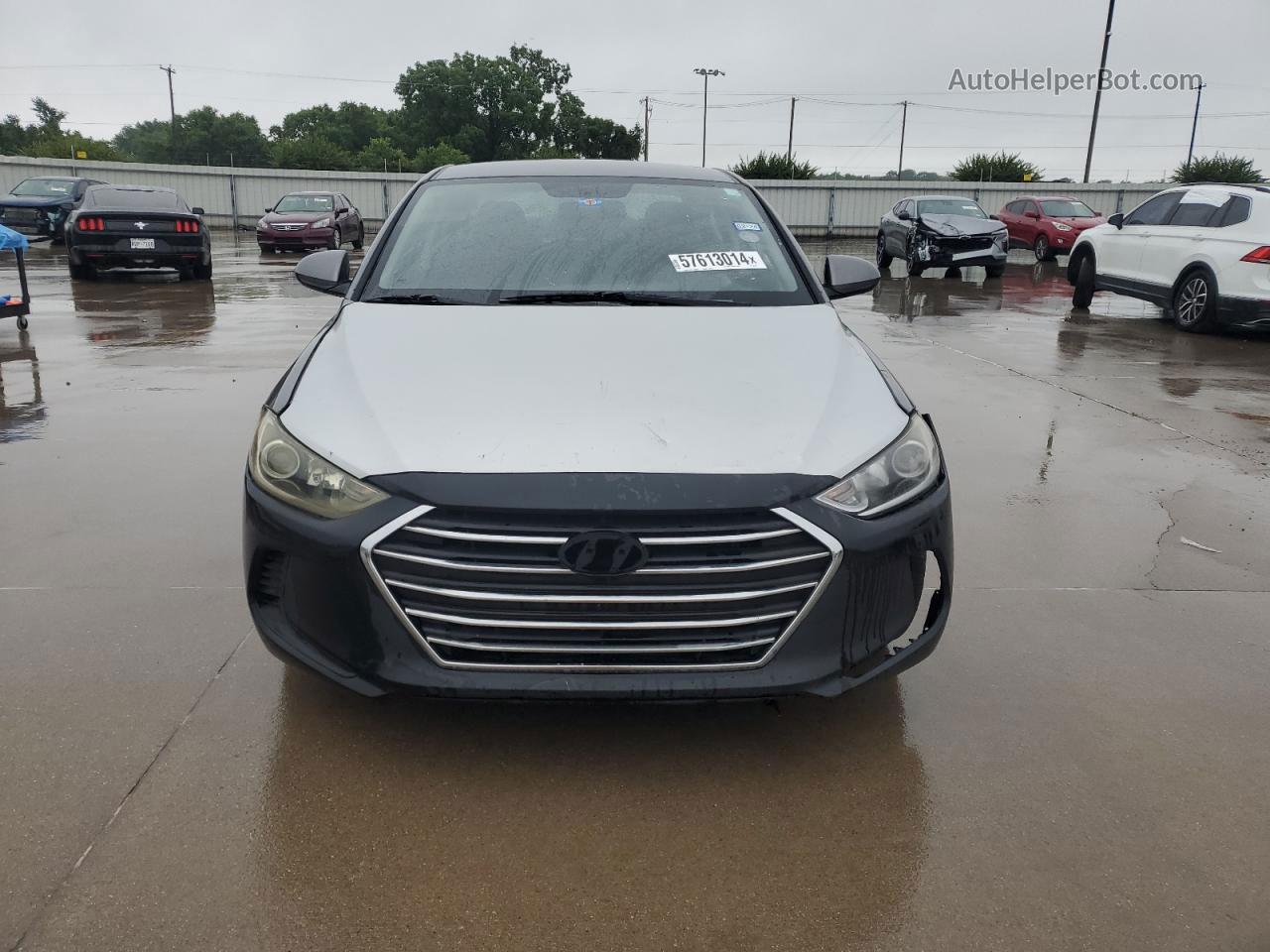 2018 Hyundai Elantra Sel Gray vin: 5NPD84LFXJH383869