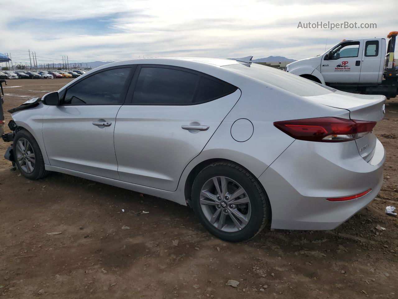 2018 Hyundai Elantra Sel Silver vin: 5NPD84LFXJH397433