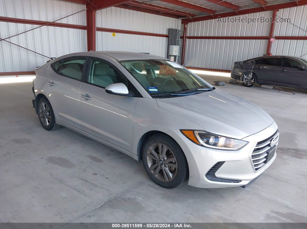 2018 Hyundai Elantra Sel Silver vin: 5NPD84LFXJH399344