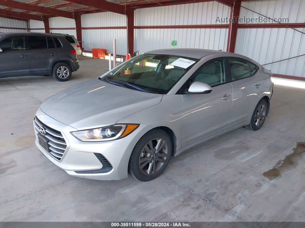 2018 Hyundai Elantra Sel Silver vin: 5NPD84LFXJH399344