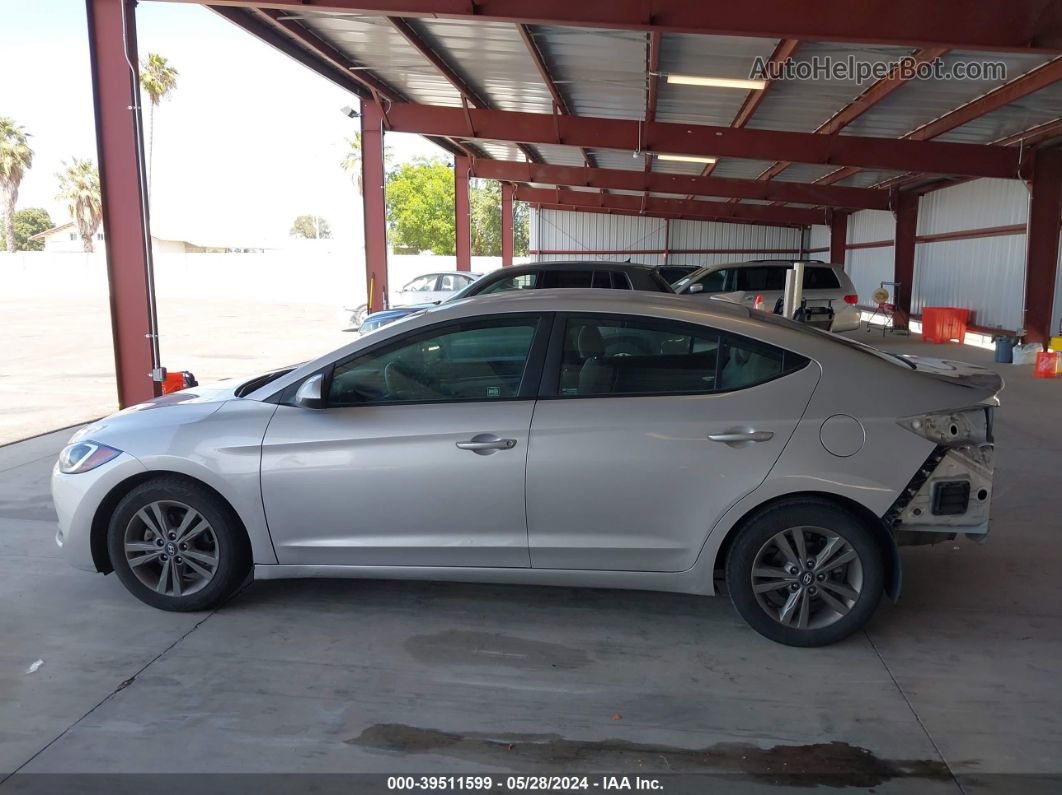 2018 Hyundai Elantra Sel Silver vin: 5NPD84LFXJH399344