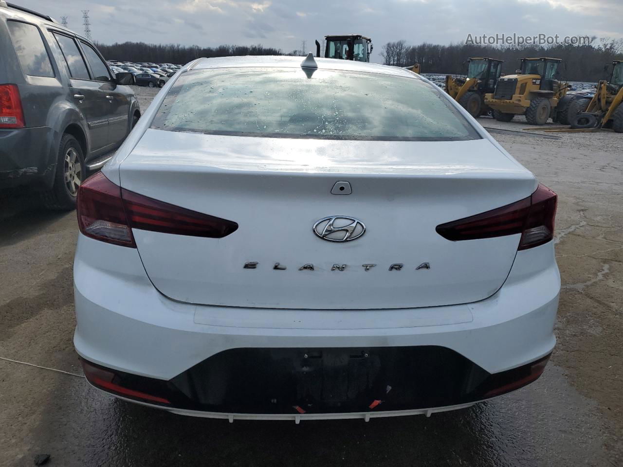 2019 Hyundai Elantra Sel White vin: 5NPD84LFXKH403510