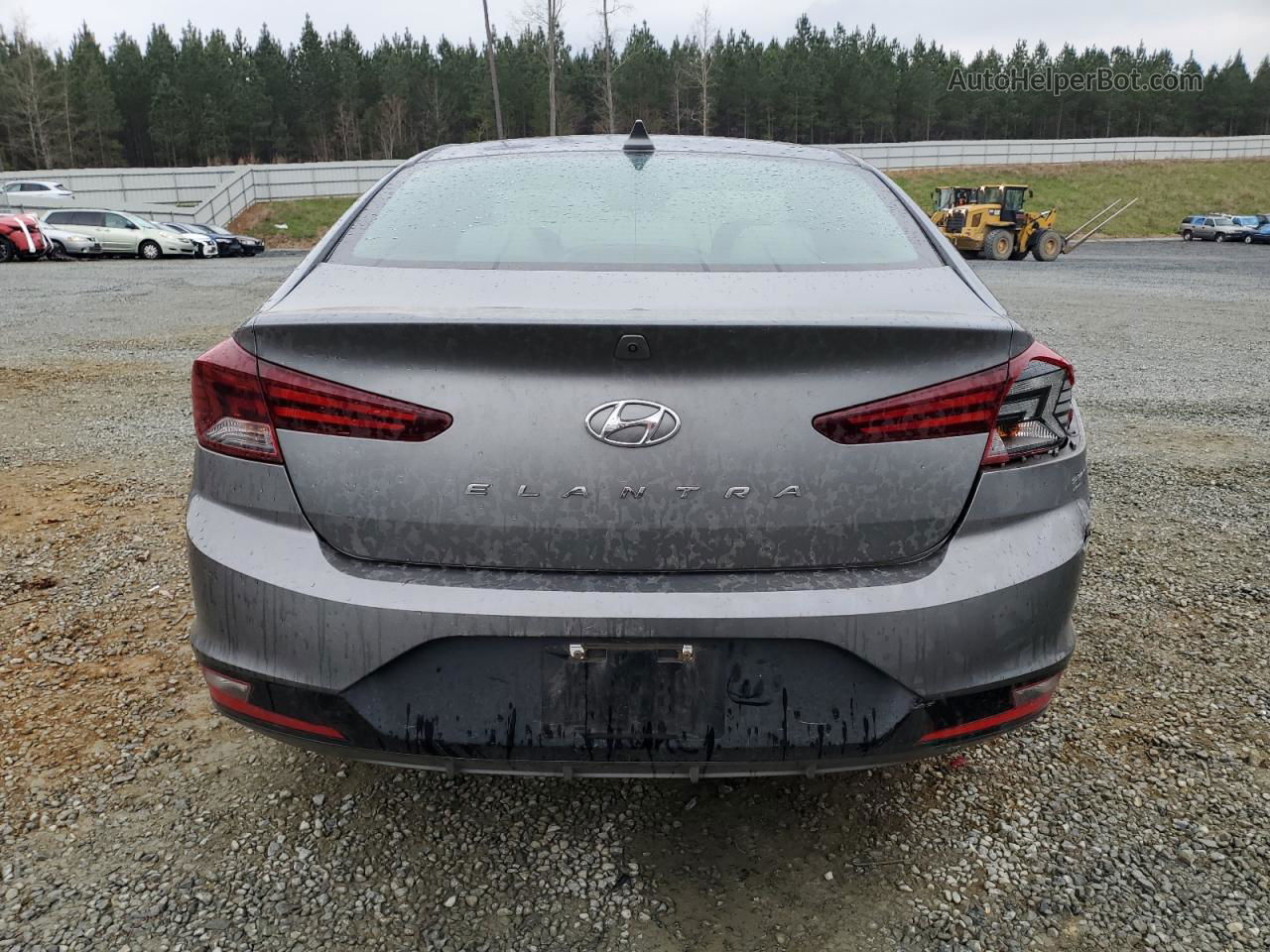 2019 Hyundai Elantra Sel Gray vin: 5NPD84LFXKH406133