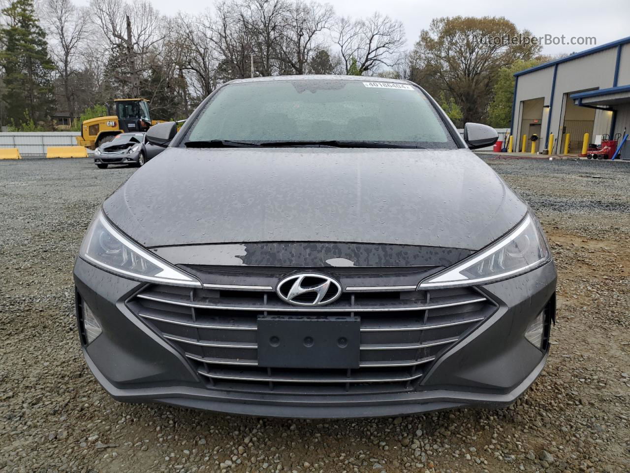 2019 Hyundai Elantra Sel Gray vin: 5NPD84LFXKH406133