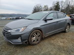 2019 Hyundai Elantra Sel Gray vin: 5NPD84LFXKH406133