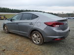 2019 Hyundai Elantra Sel Gray vin: 5NPD84LFXKH406133