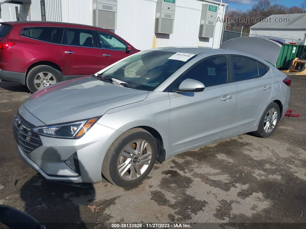 2019 Hyundai Elantra Sel Silver vin: 5NPD84LFXKH454277