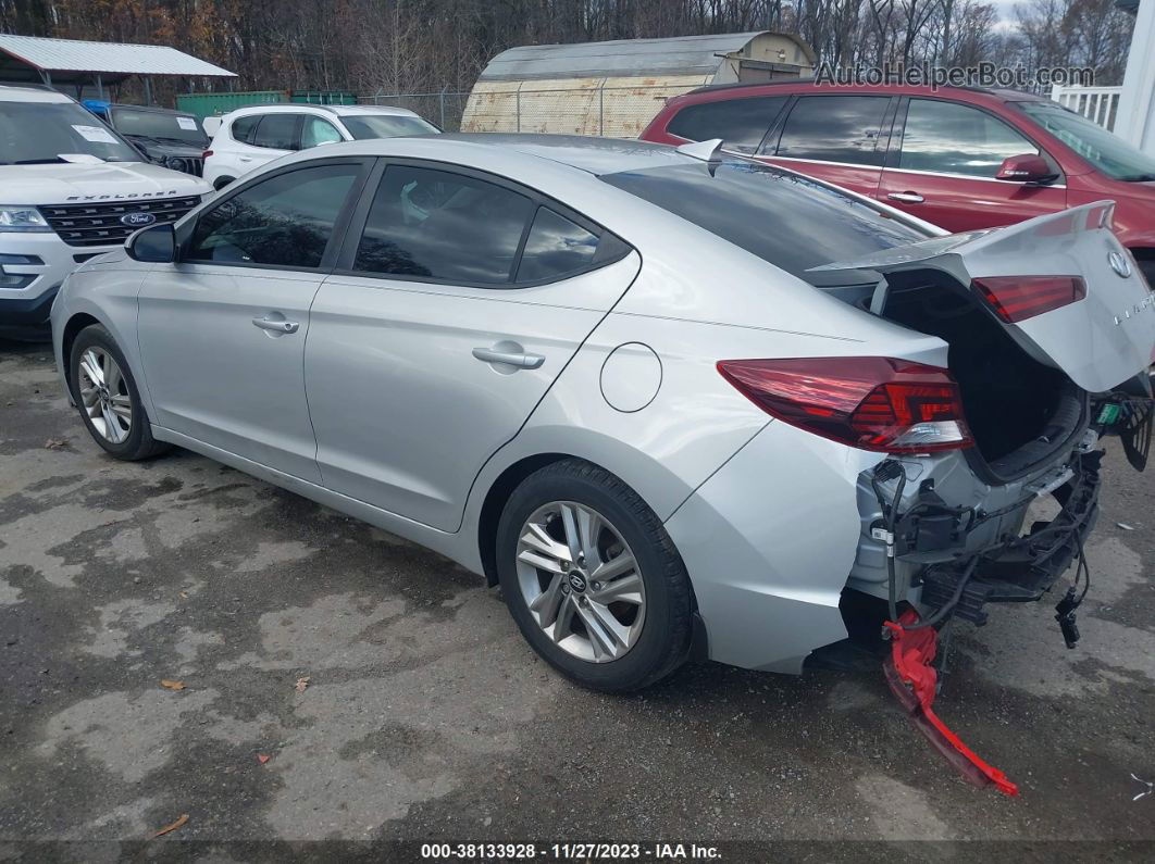 2019 Hyundai Elantra Sel Silver vin: 5NPD84LFXKH454277