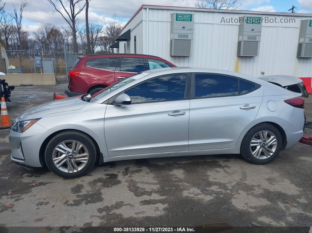 2019 Hyundai Elantra Sel Silver vin: 5NPD84LFXKH454277