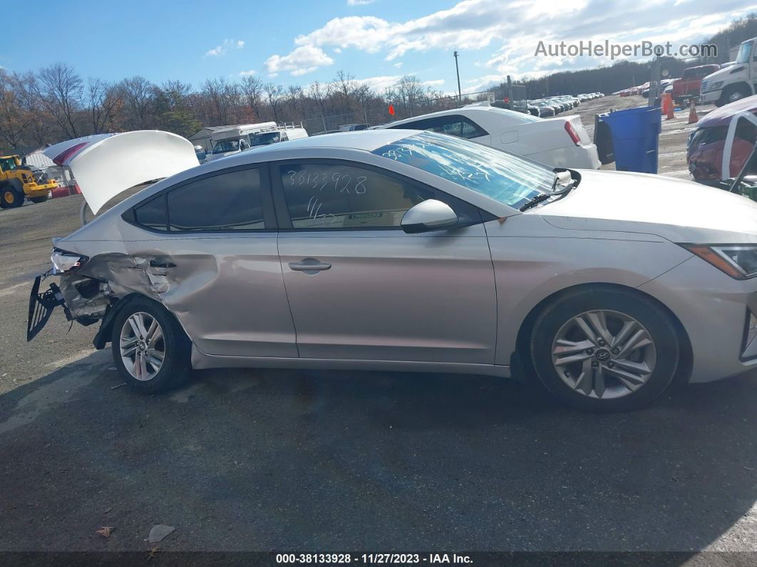 2019 Hyundai Elantra Sel Silver vin: 5NPD84LFXKH454277