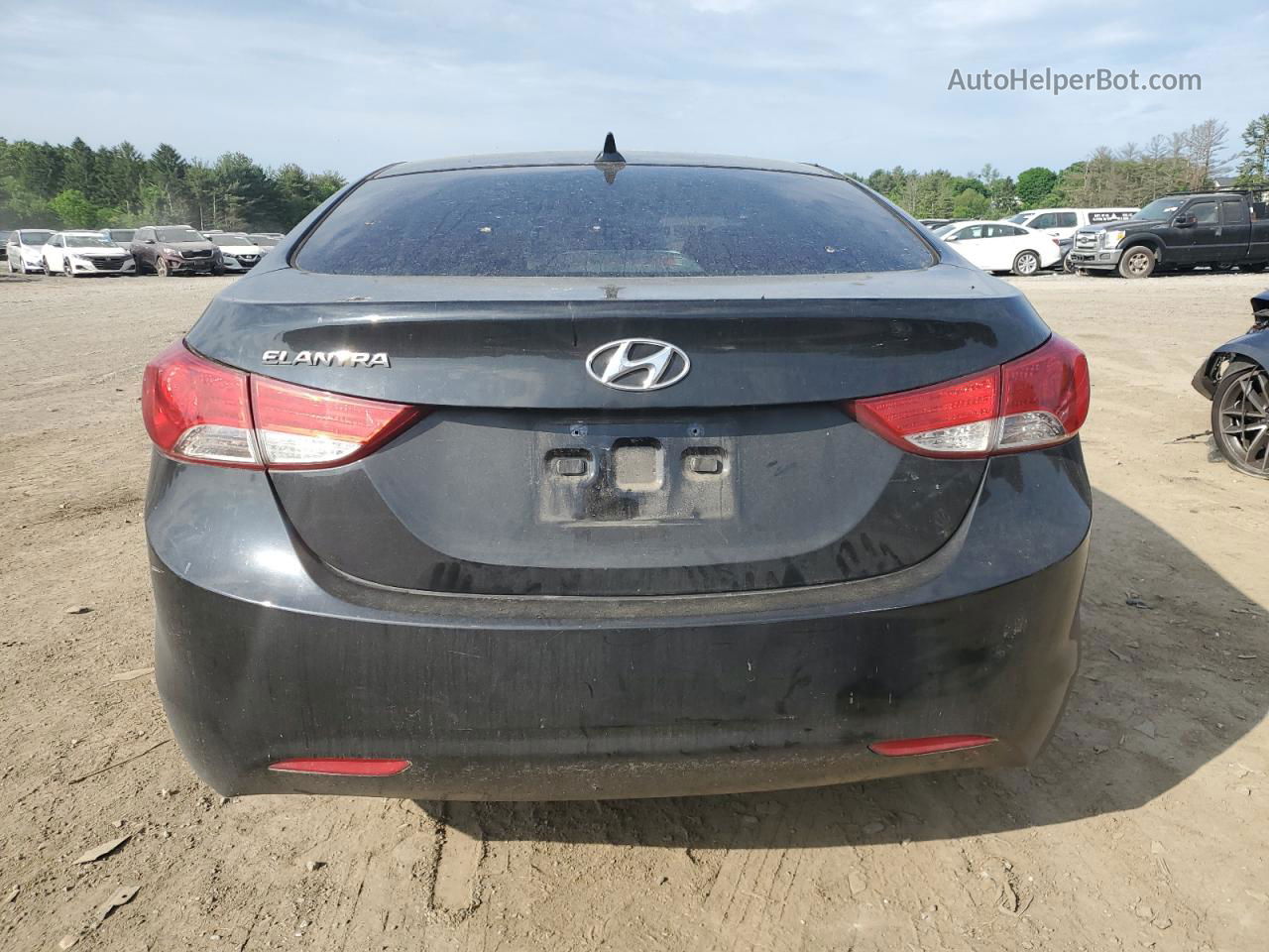 2011 Hyundai Elantra Gls Black vin: 5NPDH4AE0BH014448