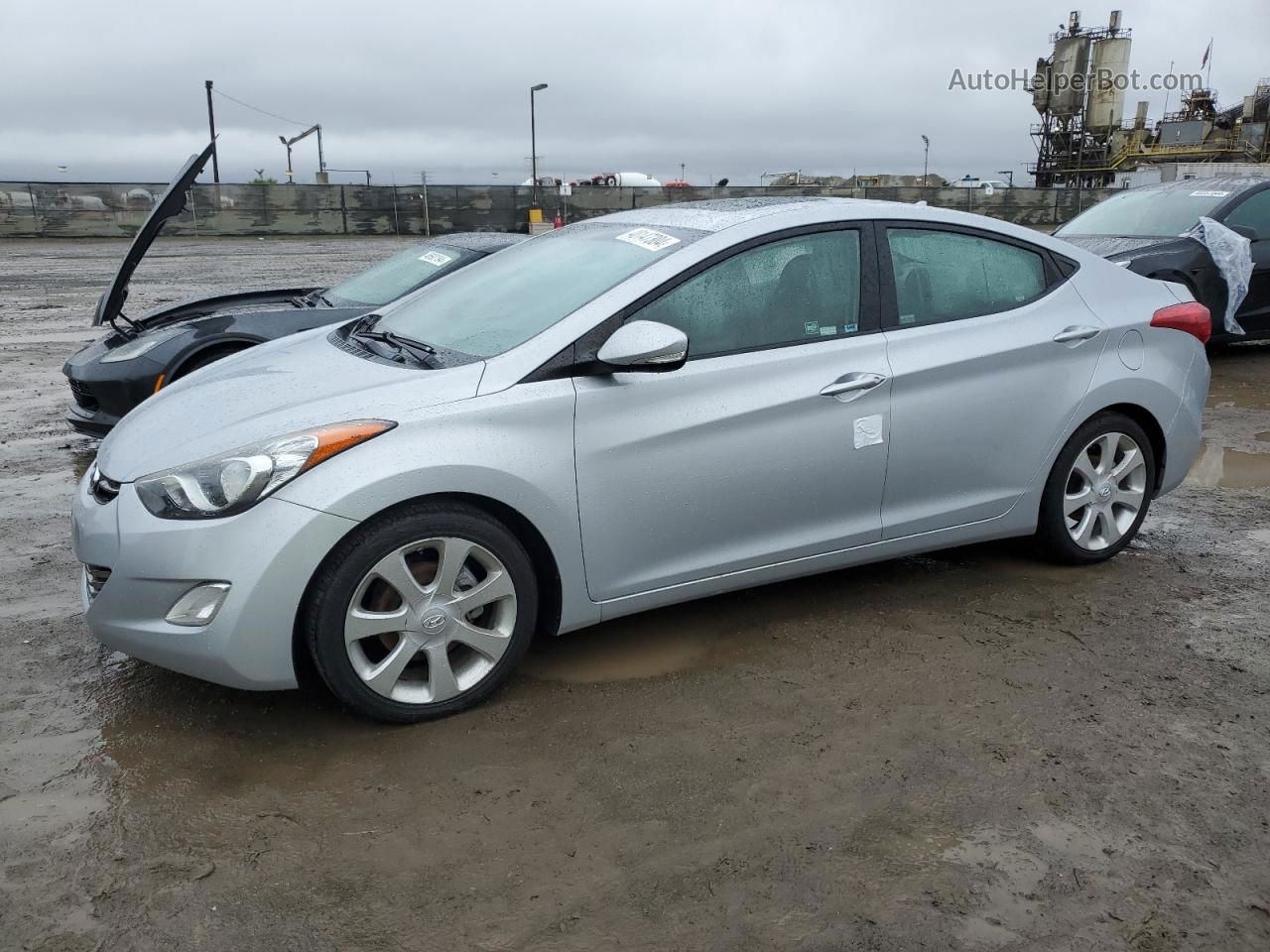 2011 Hyundai Elantra Gls Серебряный vin: 5NPDH4AE0BH016331