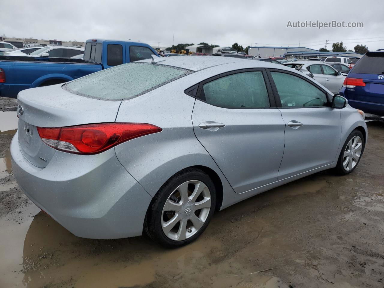 2011 Hyundai Elantra Gls Серебряный vin: 5NPDH4AE0BH016331