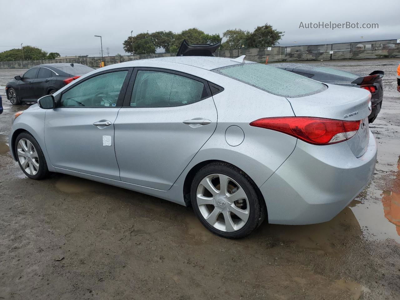 2011 Hyundai Elantra Gls Silver vin: 5NPDH4AE0BH016331