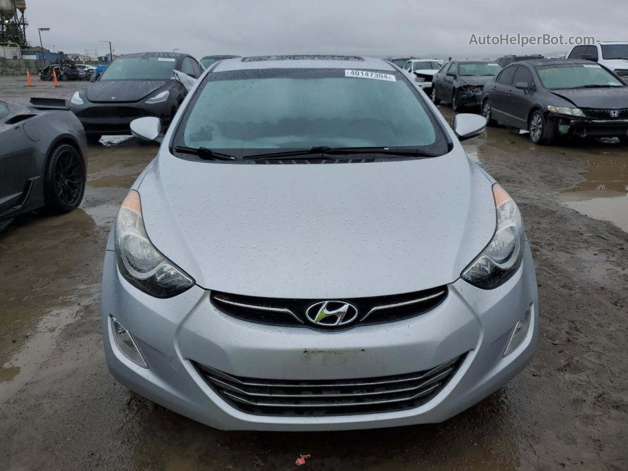 2011 Hyundai Elantra Gls Серебряный vin: 5NPDH4AE0BH016331