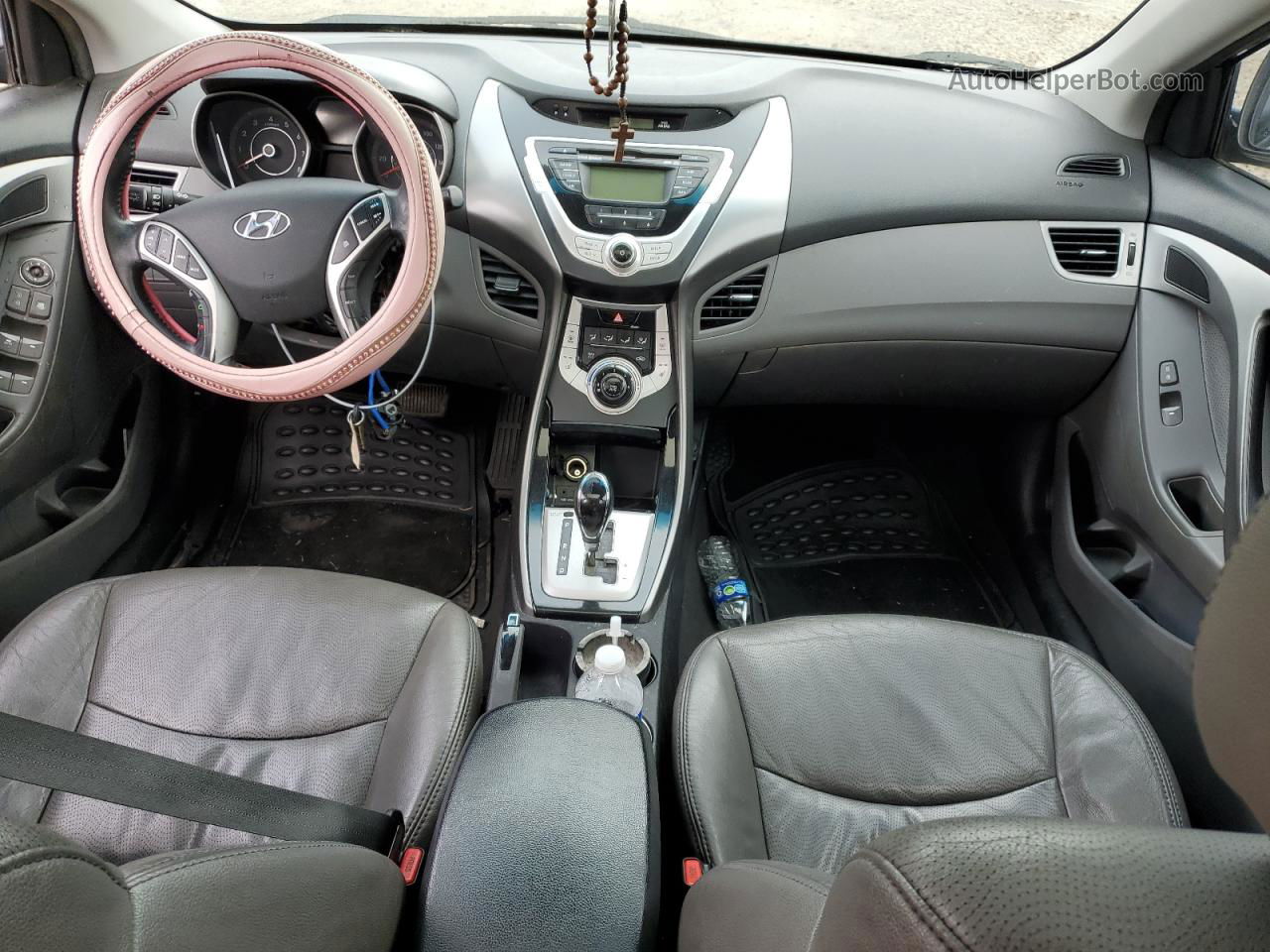 2011 Hyundai Elantra Gls Черный vin: 5NPDH4AE0BH019522