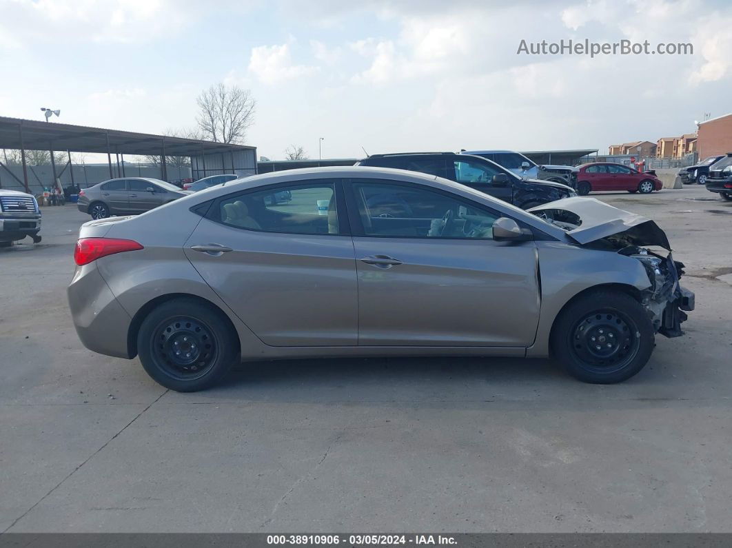 2011 Hyundai Elantra Gls Beige vin: 5NPDH4AE0BH034103