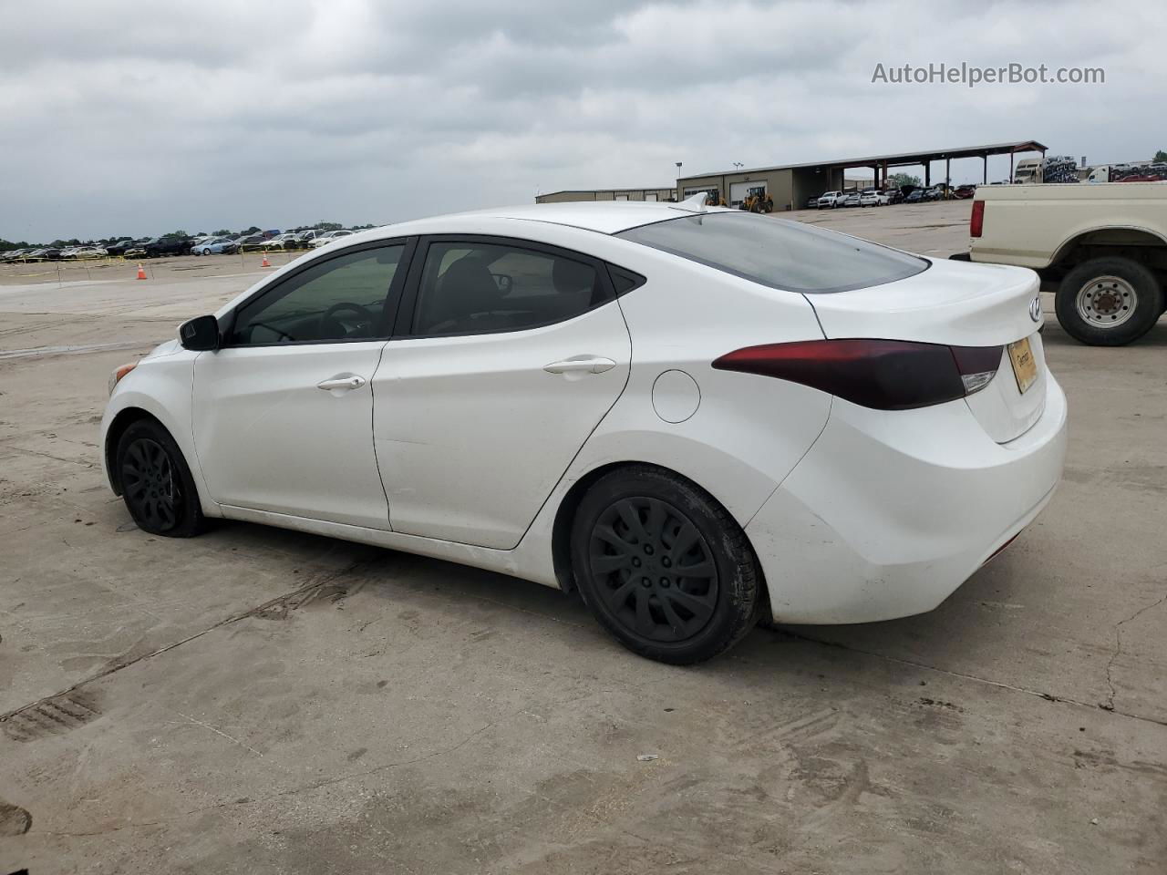 2011 Hyundai Elantra Gls White vin: 5NPDH4AE0BH045103