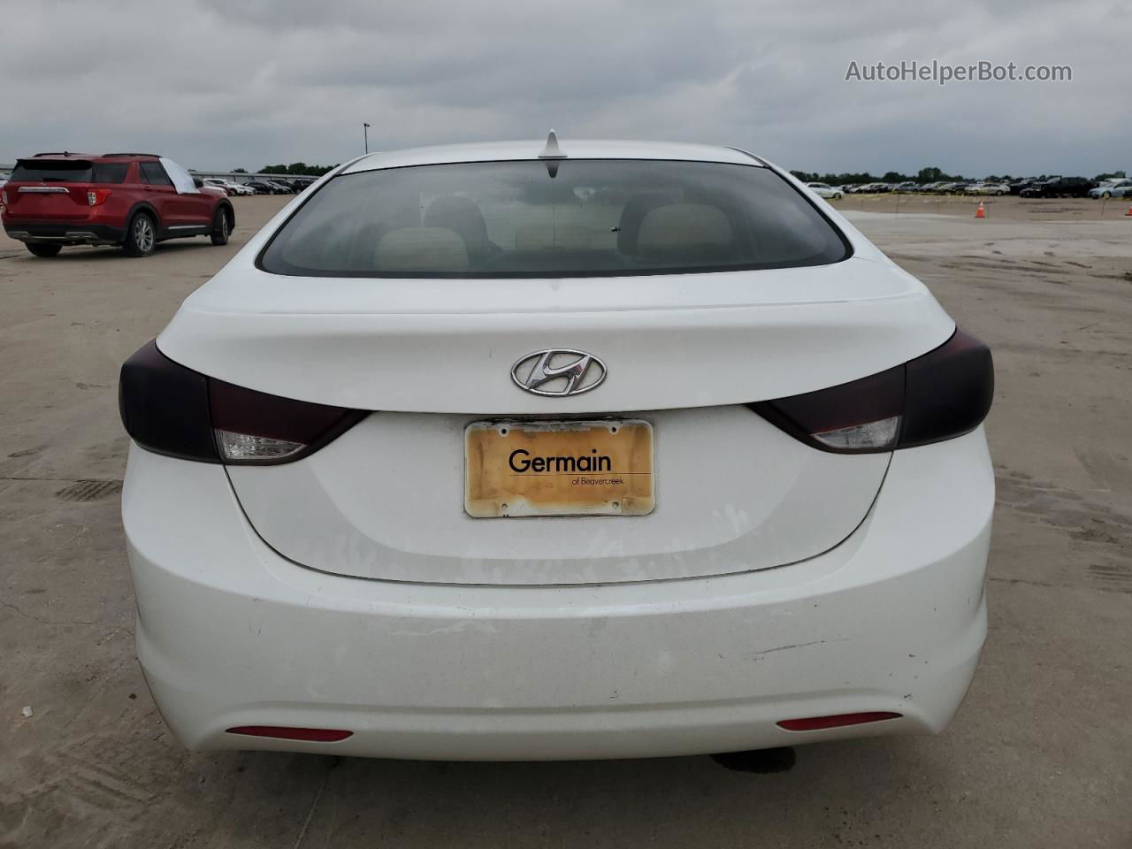 2011 Hyundai Elantra Gls White vin: 5NPDH4AE0BH045103