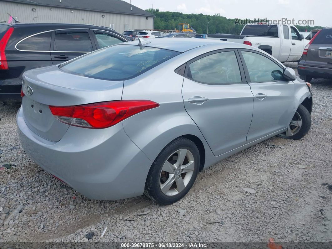 2012 Hyundai Elantra Gls Silver vin: 5NPDH4AE0CH093296