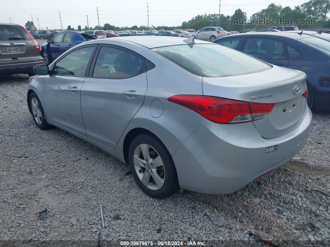 2012 Hyundai Elantra Gls Серебряный vin: 5NPDH4AE0CH093296