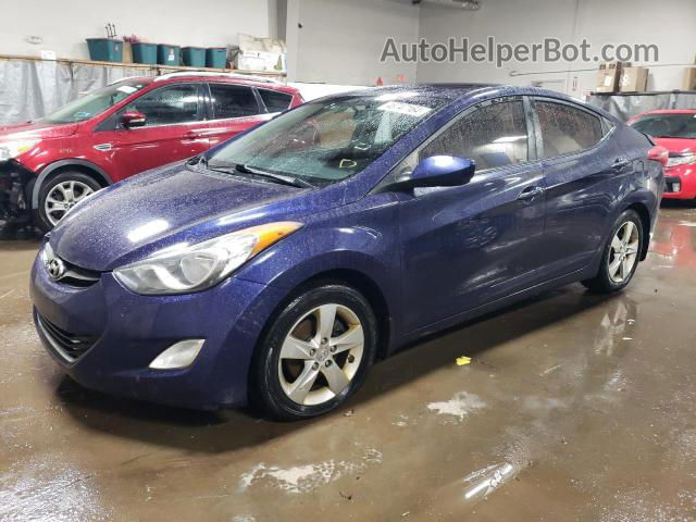 2012 Hyundai Elantra Gls Blue vin: 5NPDH4AE0CH104409