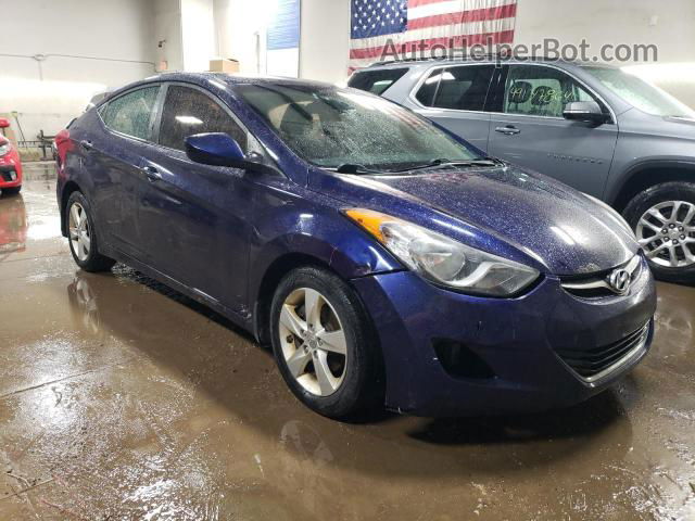 2012 Hyundai Elantra Gls Blue vin: 5NPDH4AE0CH104409