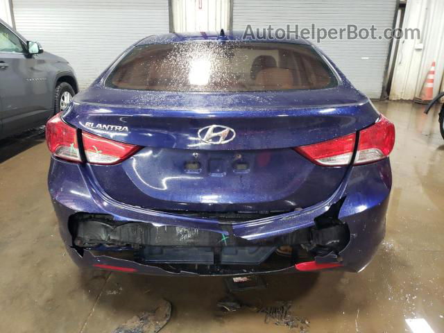 2012 Hyundai Elantra Gls Blue vin: 5NPDH4AE0CH104409