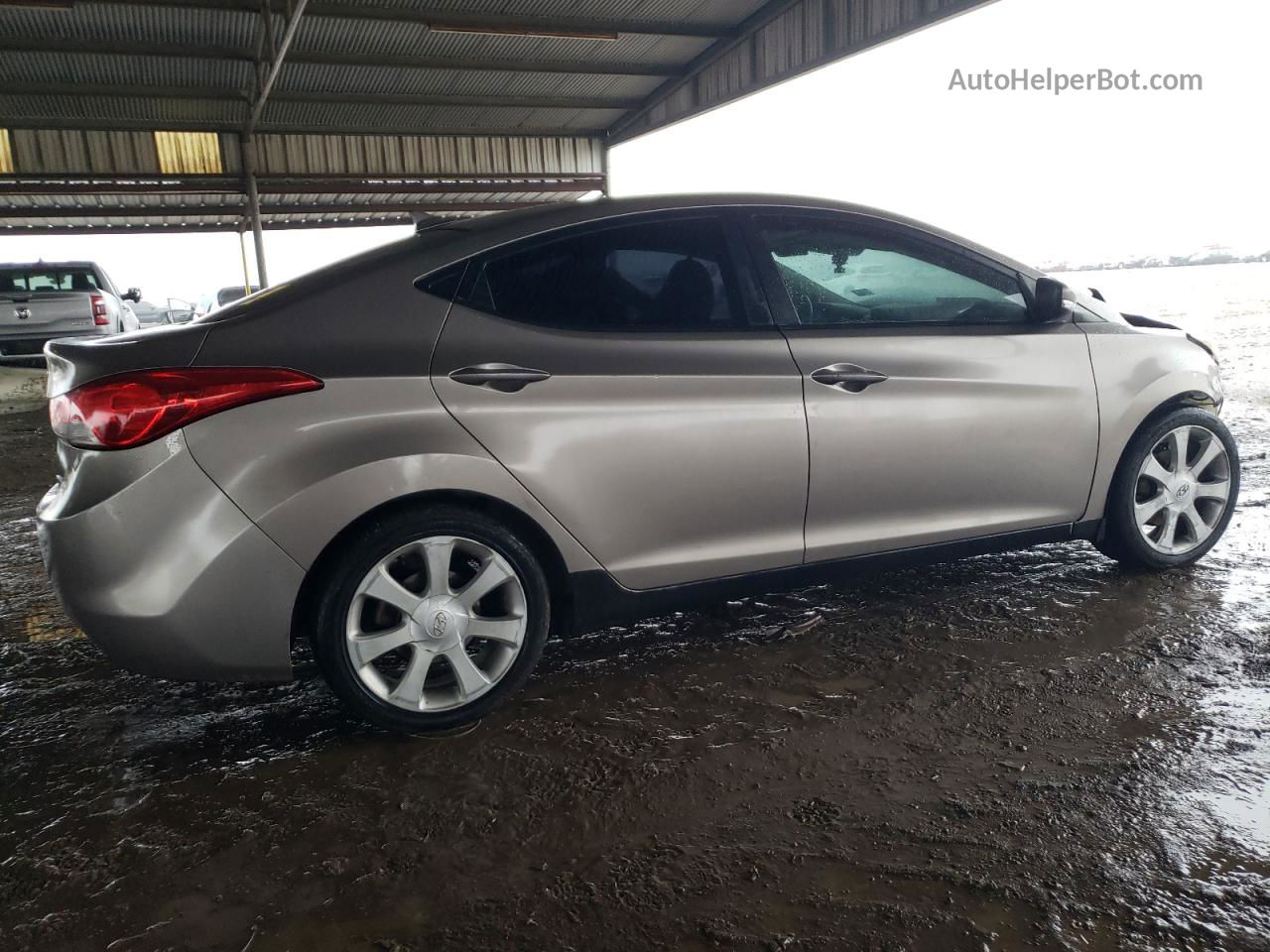 2012 Hyundai Elantra Gls Gray vin: 5NPDH4AE0CH127026