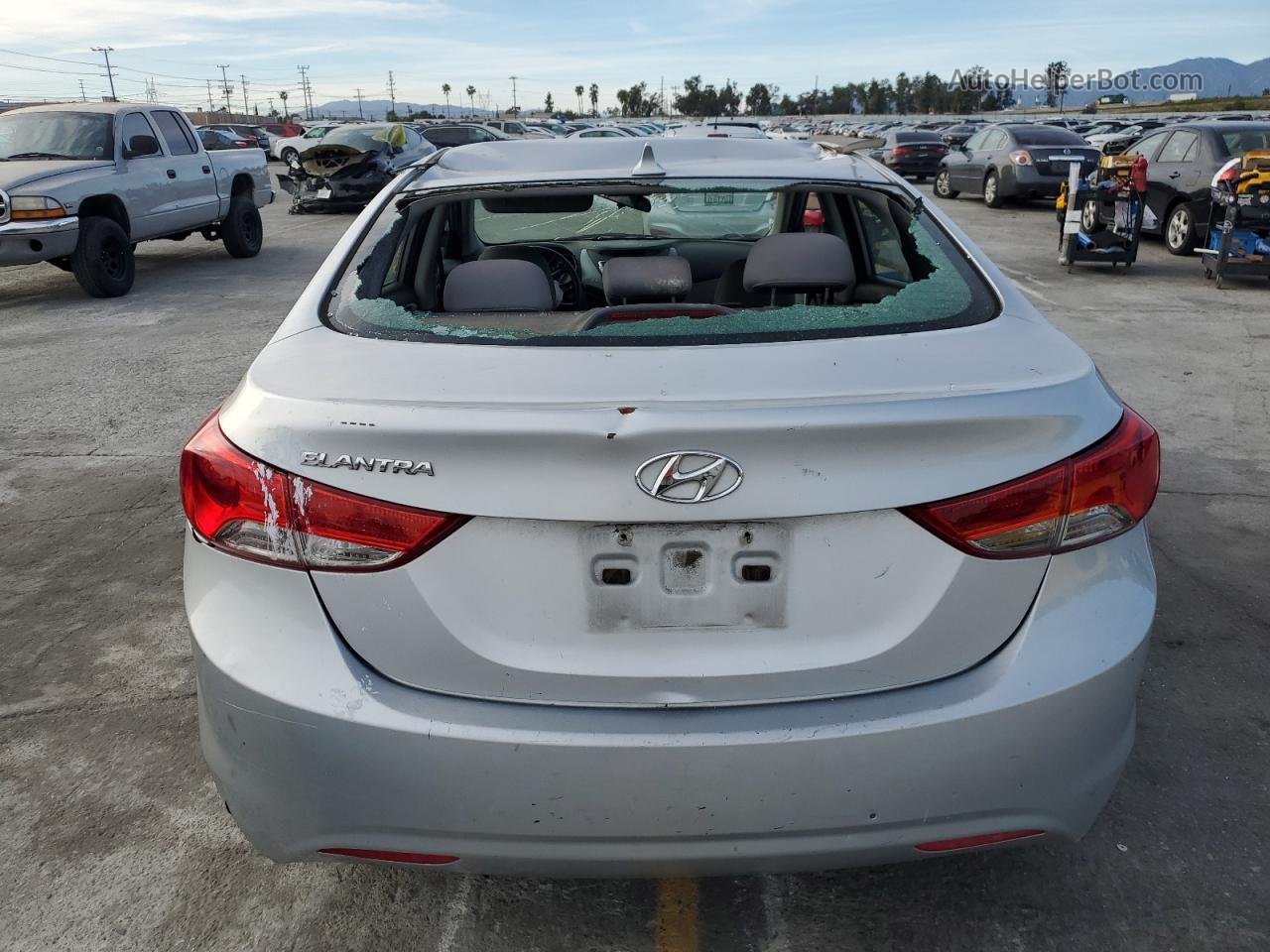 2012 Hyundai Elantra Gls Silver vin: 5NPDH4AE0CH137992